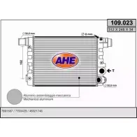 Радиатор охлаждения двигателя AHE IAKJFDE 2924805 109.02 3 109.023