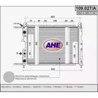 Радиатор охлаждения двигателя AHE TTJXK3P 2924809 109.027/A 109 .027/A