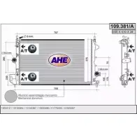 Радиатор охлаждения двигателя AHE 8UTXWAH 2924955 109.3 81/A 109.381/A