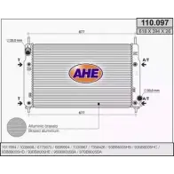 Радиатор охлаждения двигателя AHE 110.097 Ford Mondeo 2 (GD, BFP) Седан 2.0 i 131 л.с. 1996 – 2000 NKHEKH1 110.09 7