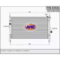 Радиатор охлаждения двигателя AHE 7DG78 110.141/A Ford Transit 6 (FM) Грузовик 110.1 41/A