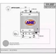 Радиатор охлаждения двигателя AHE 111.03 7 YU1Y7 111.037 Honda Civic 6 (MA, MB) Фастбэк 1.6 125 л.с. 1998 – 2000