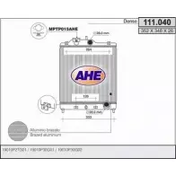 Радиатор охлаждения двигателя AHE 111.040 Honda Civic 6 (MA, MB) Фастбэк 1.6 125 л.с. 1998 – 2000 K3C06TI 111.0 40