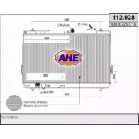 Радиатор охлаждения двигателя AHE 112.028 0IBYUDB 2925165 112.0 28