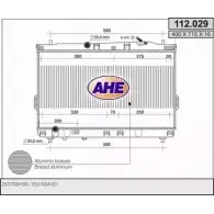 Радиатор охлаждения двигателя AHE 112.029 HMW4L9P 2925166 11 2.029