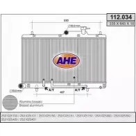 Радиатор охлаждения двигателя AHE 112.034 Hyundai Accent (LC) 2 Хэтчбек 1.5 102 л.с. 2000 – 2005 11 2.034 WRROR1G