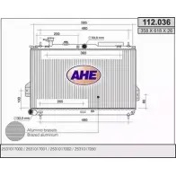 Радиатор охлаждения двигателя AHE 112.036 2925170 112. 036 HD3EX4