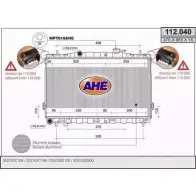 Радиатор охлаждения двигателя AHE 2925174 112.040 QD3QA3L 5TTWE S