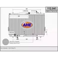 Радиатор охлаждения двигателя AHE AQ631S 11 2.041 112.041 2925175