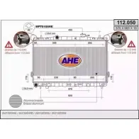 Радиатор охлаждения двигателя AHE Hyundai Elantra (XD) 3 2000 – 2006 Z6HG79N 112. 050 112.050