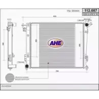 Радиатор охлаждения двигателя AHE E2398 Hyundai ix35 (LM, EL) 1 Кроссовер 2.0 4WD 163 л.с. 2010 – 2024 112.087 112. 087