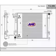 Радиатор охлаждения двигателя AHE 112.089 Kia Sportage 3 (SL) Кроссовер 2.0 CVVT AWD 166 л.с. 2010 – 2025 1 12.089 PAQ1PB