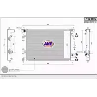 Радиатор охлаждения двигателя AHE 2925215 HYQ85 112.095 1 12.095