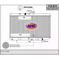 Радиатор охлаждения двигателя AHE 115 .011 2925272 HAKEYCZ 115.011