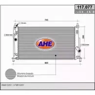 Радиатор охлаждения двигателя AHE 117. 077 Mazda 3 (BL) 2 Седан 2.0 MZR 150 л.с. 2009 – 2014 117.077 W43U7