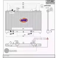 Радиатор охлаждения двигателя AHE 117.08 2 CZQLAN8 117.082 Mazda 6 (GH) 2 Хэтчбек 2.5 MZR 170 л.с. 2008 – 2012