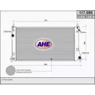 Радиатор охлаждения двигателя AHE PLO5A 2925335 LOG J5M 117.086