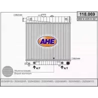 Радиатор охлаждения двигателя AHE OKWZUN9 1 18.069 118.069 2925376