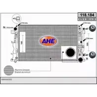 Радиатор охлаждения двигателя AHE 118. 184 GGEROIR Mercedes Sprinter (906) 2 Фургон 3.0 (3,5T) 319 CDI / BlueTEC (9031. 9033. 9035. 9037) 190 л.с. 2009 – 2024 118.184