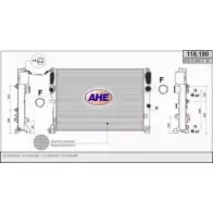 Радиатор охлаждения двигателя AHE 11 8.190 2925430 F4XCU 118.190