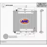 Радиатор охлаждения двигателя AHE YFT4AD7 2925530 120.117 120.11 7