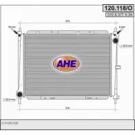 Радиатор охлаждения двигателя AHE 120.118/O 12 0.118/O RNPLDT Nissan March