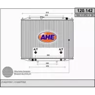 Радиатор охлаждения двигателя AHE 120.142 2925548 VG7875 1 20.142