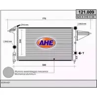 Радиатор охлаждения двигателя AHE 121 .009 121.009 2925577 R7HKHQP