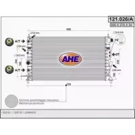 Радиатор охлаждения двигателя AHE L056EIA 2925592 12 1.026/A 121.026/A