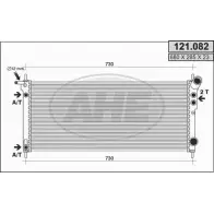 Радиатор охлаждения двигателя AHE 121.082 DHH70 121 .082 2925638