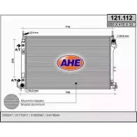 Радиатор охлаждения двигателя AHE 2YP3B4S 121.112 Saab 9-3 (YS3F) 2 Универсал 2.0 t 175 л.с. 2005 – 2015 121 .112