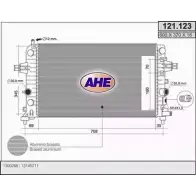 Радиатор охлаждения двигателя AHE 10ZBE 121.123 2925666 121 .123