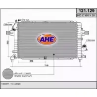 Радиатор охлаждения двигателя AHE JTNZTE 121.12 9 121.129 2925676