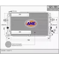 Радиатор охлаждения двигателя AHE 121.1 51 121.151 BT8QH Opel Astra (H) 3 Хэтчбек 1.6 Turbo (L48) 180 л.с. 2007 – 2010