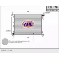 Радиатор охлаждения двигателя AHE 2925714 VM8R PK 02X9BC 121.170