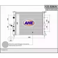 Радиатор охлаждения двигателя AHE P93UNP3 2925769 123.026/A 123. 026/A