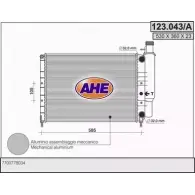 Радиатор охлаждения двигателя AHE 123 .043/A 5ANVM3J 2925783 123.043/A
