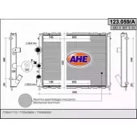 Радиатор охлаждения двигателя AHE 2925794 KNXJFW 123.059/A 12 3.059/A