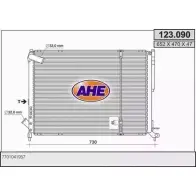 Радиатор охлаждения двигателя AHE 123.09 0 H5Z5E Renault Laguna (K56) 1 Универсал 2.2 dT (K569) 113 л.с. 1996 – 2001 123.090