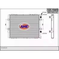 Радиатор охлаждения двигателя AHE 123.154/O 94EJM 2925857 123 .154/O