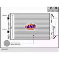 Радиатор охлаждения двигателя AHE Renault Megane (LM) 2 Седан 1.9 dCi (LM14. LM1D) 110 л.с. 2005 – 2025 123.168 BRTUTZ 123.1 68