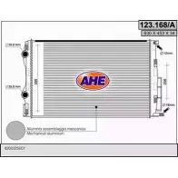 Радиатор охлаждения двигателя AHE Renault Megane (LM) 2 Седан 1.9 dCi (LM14. LM1D) 110 л.с. 2005 – 2025 123.168/A 123.168/ A 28GY7C5