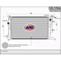 Радиатор охлаждения двигателя AHE 123.179/ A Renault Megane (BZ) 3 Хэтчбек 1.5 dCi (BZ09. BZ0D) 110 л.с. 2009 – 2025 ZR93W 123.179/A