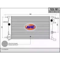 Радиатор охлаждения двигателя AHE 657ZUKQ Renault Megane (KZ) 3 Универсал 1.6 16V (KZ0U. KZ1B. KZ1U) 110 л.с. 2009 – 2025 12 3.181 123.181