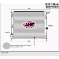 Радиатор охлаждения двигателя AHE 123. 189/A 2925894 G0O2AK 123.189/A