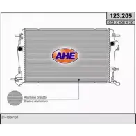 Радиатор охлаждения двигателя AHE 123.2 05 QD8KV1P 2925915 123.205