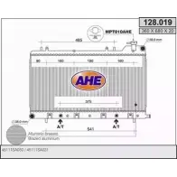 Радиатор охлаждения двигателя AHE 7F8EK2 2925969 128.0 19 128.019