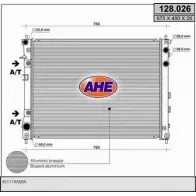 Радиатор охлаждения двигателя AHE B0JVDI 128.026 Subaru Tribeca 12 8.026