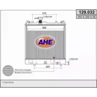 Радиатор охлаждения двигателя AHE 129.032 129 .032 A9CP2 2925999