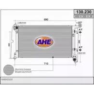 Радиатор охлаждения двигателя AHE 2926060 HXP8YBE 130.2 30 130.230